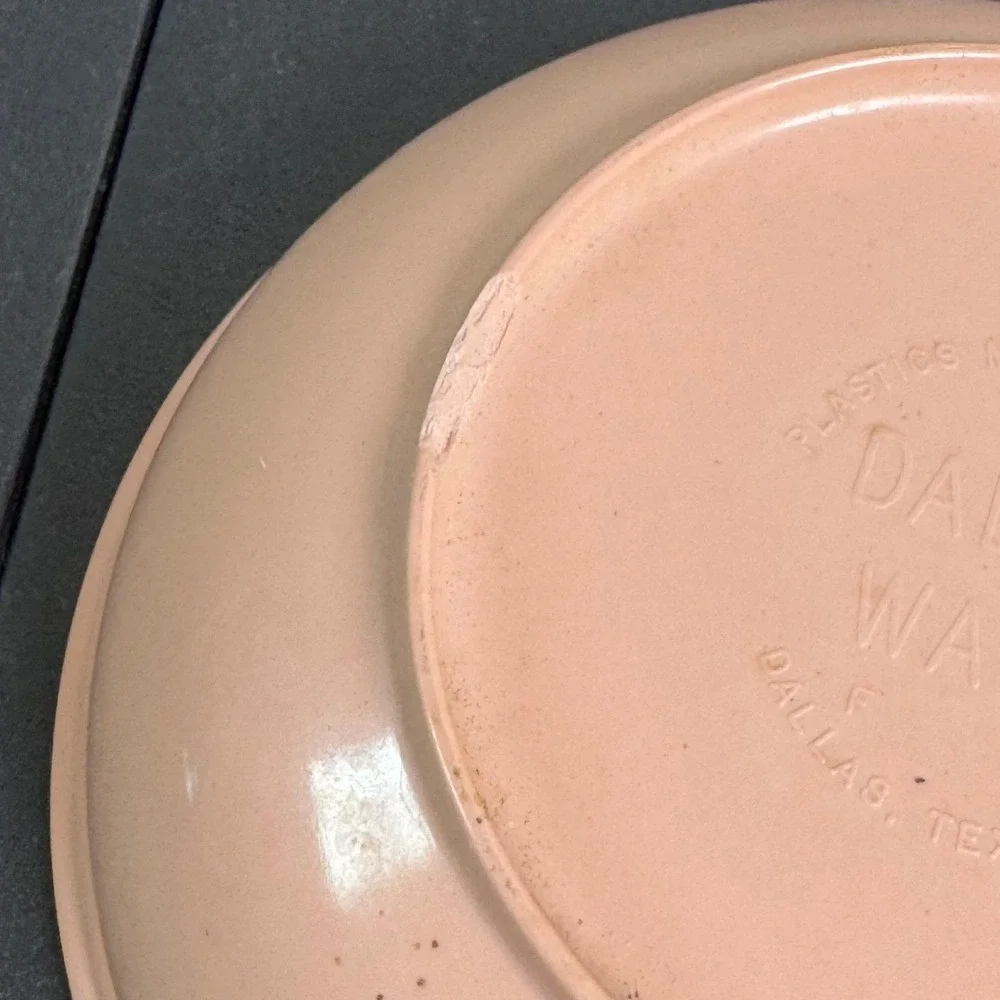 Vintage Dallas Ware B81 Peach Melamine Bowls Set of 6 MCM Melmac Made in USA #1